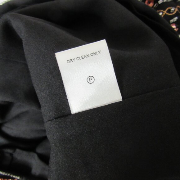 NBD Mini Cocktail Dress Black Copper Sequins Beading Stripes Tank Size Small - Picture 10 of 11